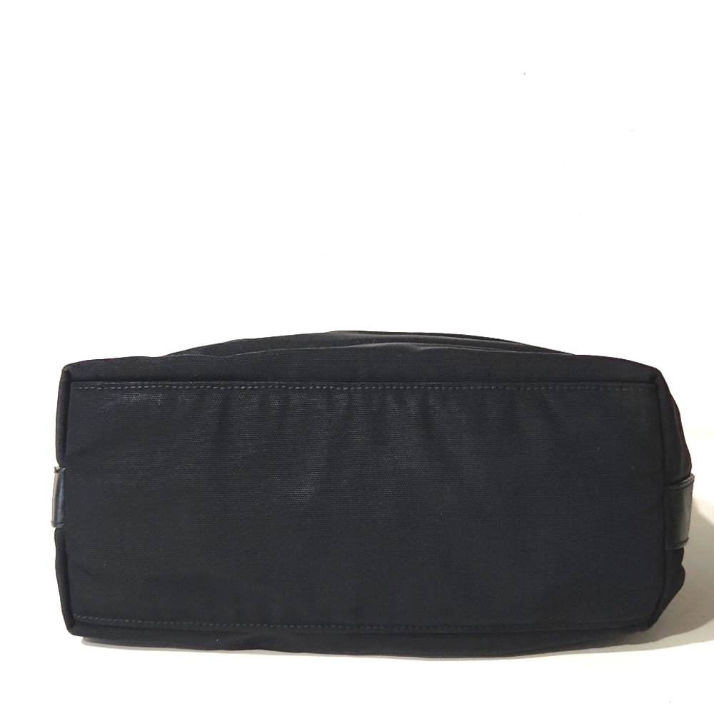 VTG Gucci Authentic 000062 Black Nylon Leather Handbag Shoulder Purse - Picture 10 of 16